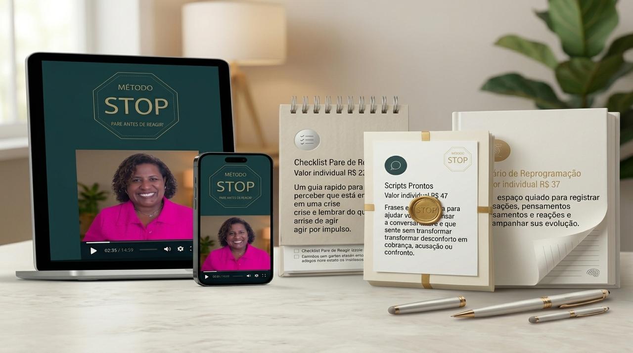 Kit do Método STOP com aulas e materiais práticos