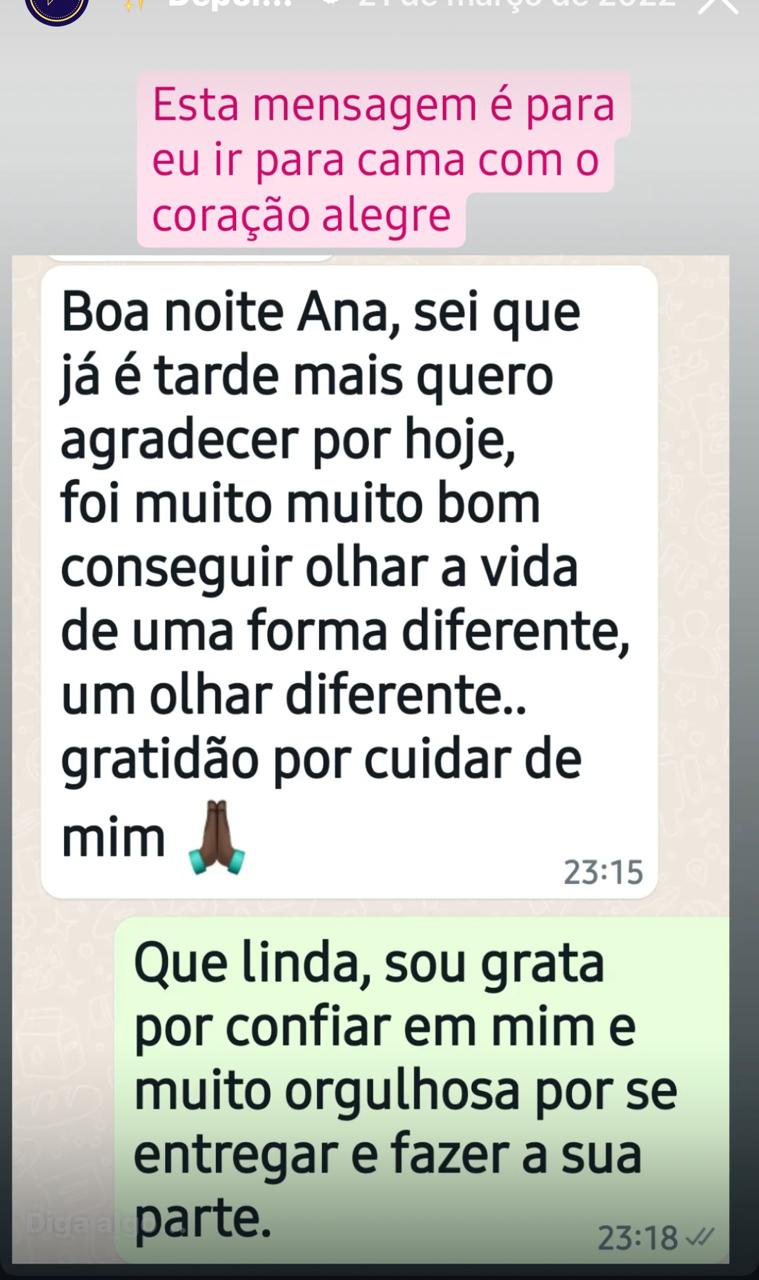 Relato real de uma mulher acompanhada por Ana Castro